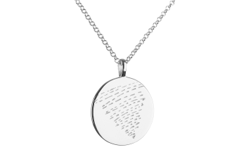 Long Element WATER Necklace - silver