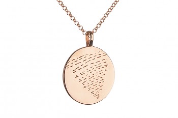 Element WATER Necklace - rose gold plated silver