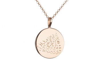 Element FIRE Necklace - rose gold plated silver