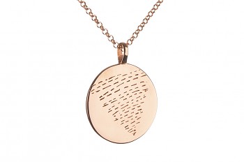 Long Element WATER Necklace - rose gold plated silver