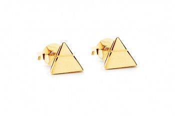 Element AIR earrings - gold plated silver