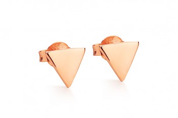 Element WATER earrings - rose gold plated silver