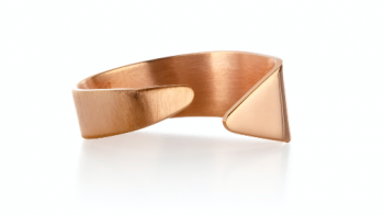 Element Ether Ring - rose gold plated silver ring