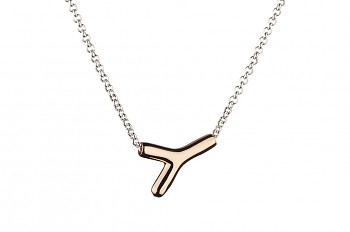 WAI Necklace - Silver necklace, rose gold plated