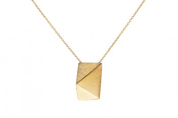 NOSHI Necklace - stříbrný náhrdelník pozlacený