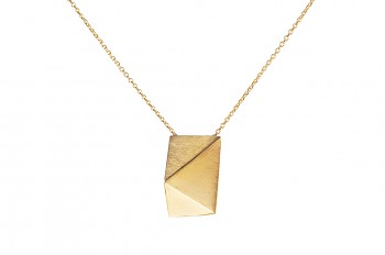 NOSHI Necklace - silver, gold plated, short