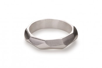 NOSHI Ring - stříbrný prsten, mat