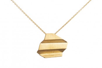 NAMI Necklace - silver, gold plated, matte