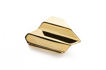 NAMI Brooche - silver, gold plated, glossy