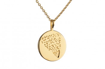 Long Element EARTH Necklace - gold plated silver