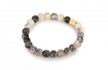 BALI - dedicated to the desire for HAPPINES, agate and gold plated silver