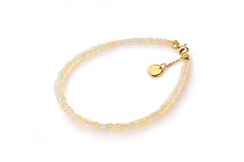 BANDA - dedicated to the desire for DECISION, opal and gold plated silver
