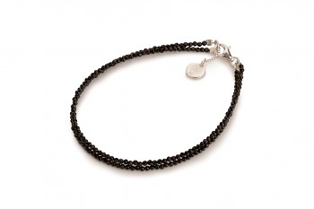 TIRAI DUA - dedicated to the desire for BEAUTY, black spinel and silver