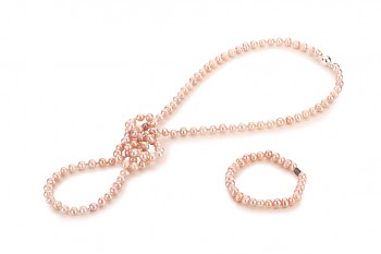 NONA set - dedicated to the desire for BEAUTY, rose pearl and silver