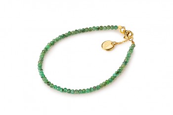 RATU EMERALD - dedicated to the desire for DECISION, emerald and gold plated silver