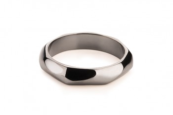 NOSHI Ring - strieborný prsteň čierno rhodiovaný, lesk