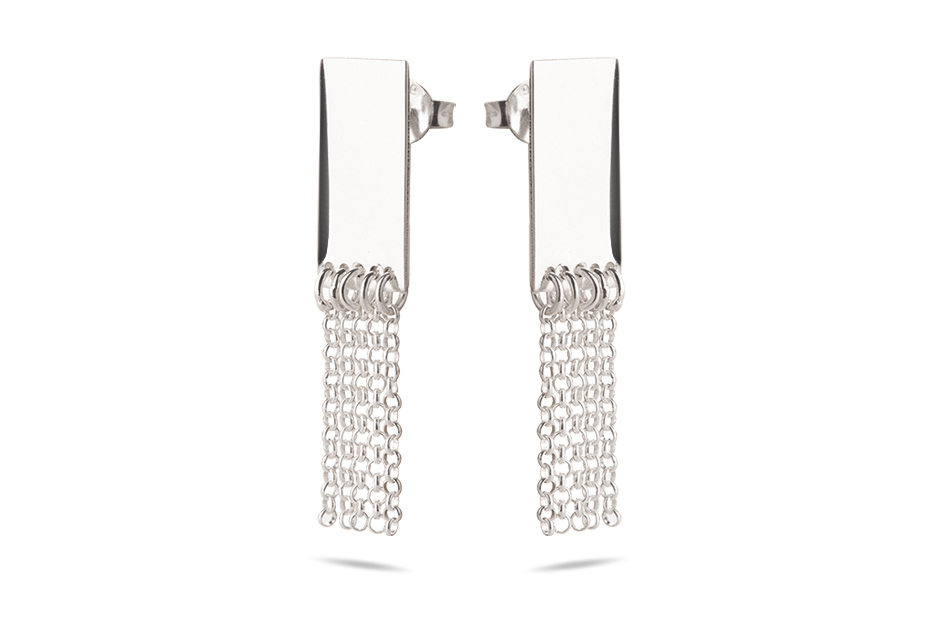 WAI Earrings - Stříbrné náušnice, mat