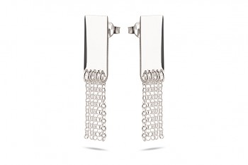 THEIA - Silver earrings, chains, glossy