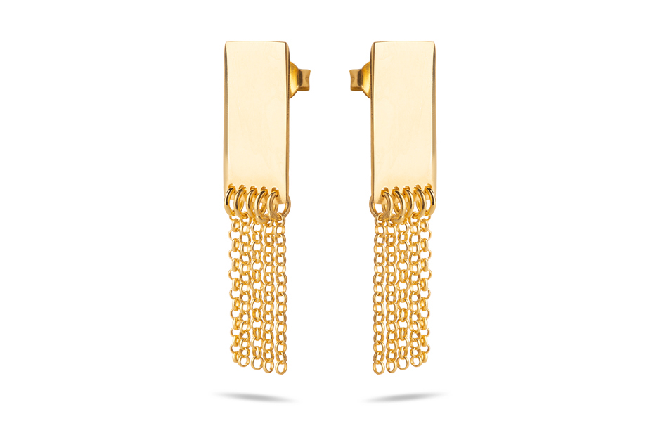 WAI Earrings - Stříbrné náušnice, lesk