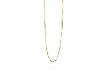 ORBITA - Silver necklace, gold plated, chains