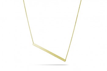 GALAXIA - Silver necklace, gold plated, chain