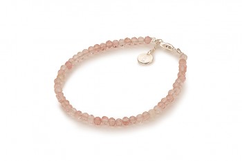 SAKURA - dedicated to the desire for HAPPINESS, cherry quartz and silver