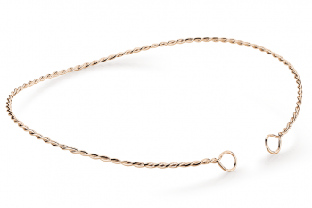 Muselet Necklace - Rose gold plated silver necklace