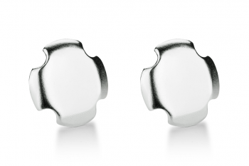 Bouchon Earrings - Blanc de Blancs, mat