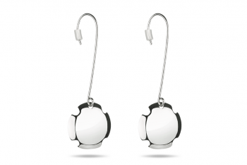 Bouchon Hanging Earrings - Blanc de Blancs, lesk