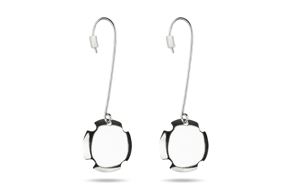 WAI Earrings - Stříbrné náušnice, mat