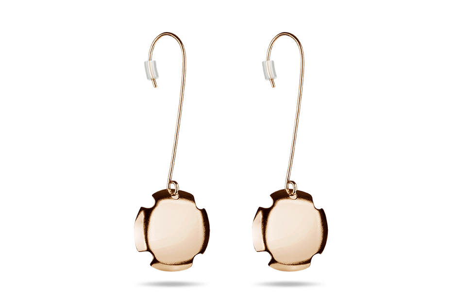 silver earrings