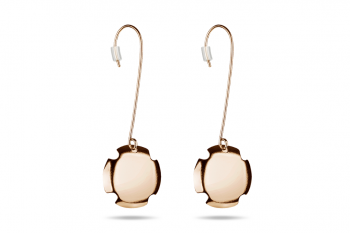 Bouchon Hanging Earrings - Rosé, mat