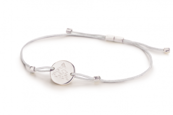 Element AIR - silver bracelet, glossy