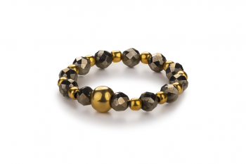 MENO - dedicated to the desire for INNER STRENGTH, pyrite and silver