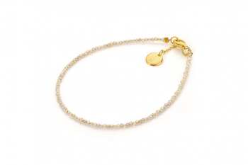 MAHÉ - dedicated to the desire for AWAKENING, zircon and gold plated silver