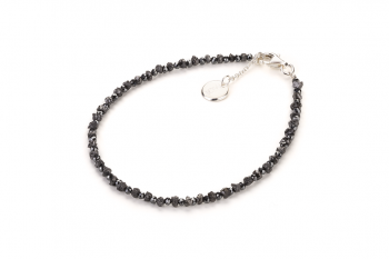 NAZARA - dedicated to the desire for AWAKENING, rough diamond and hematite